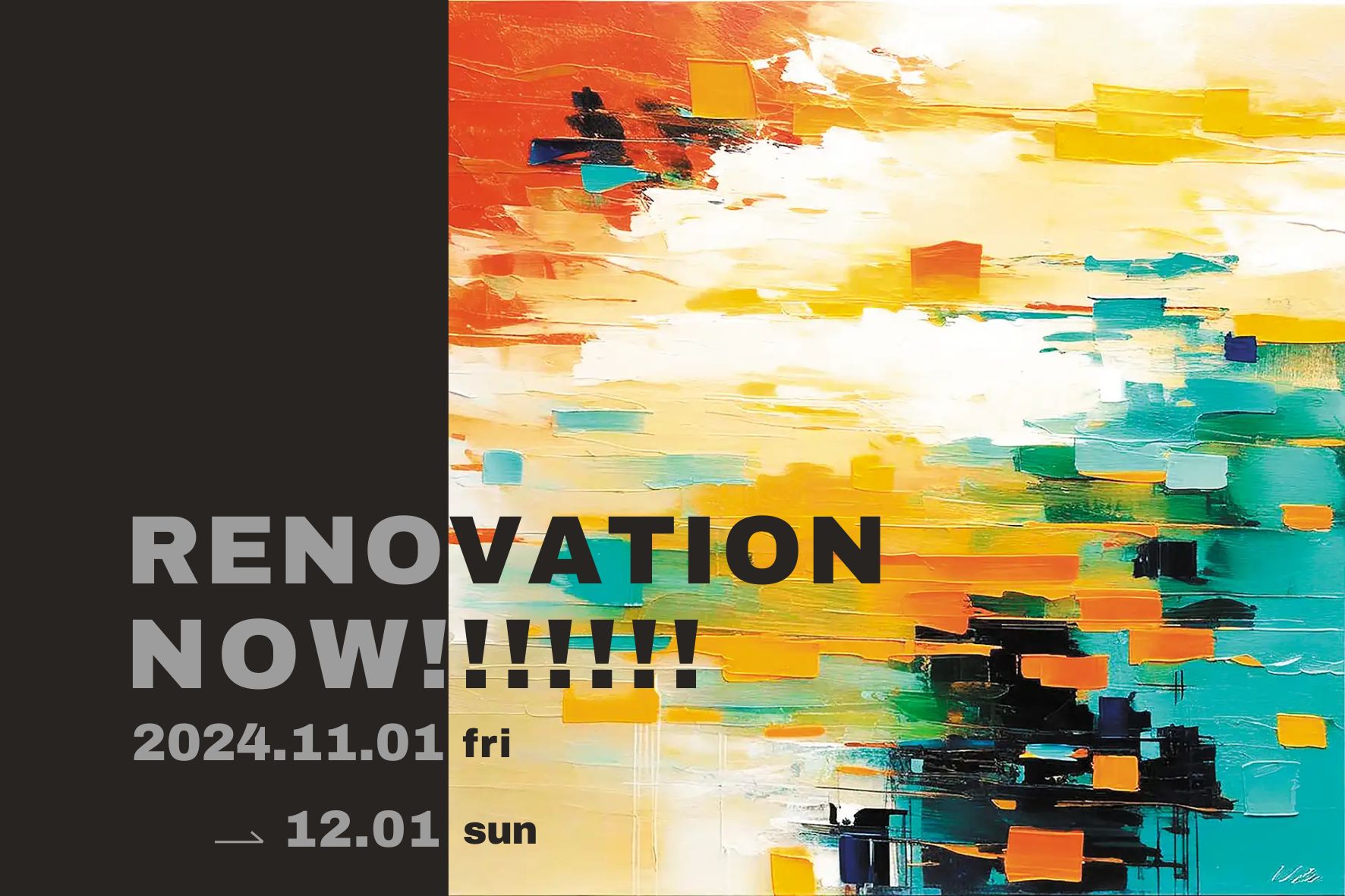 【11/01-12/01】RENOVATION NOW!!!!!!! 2024
